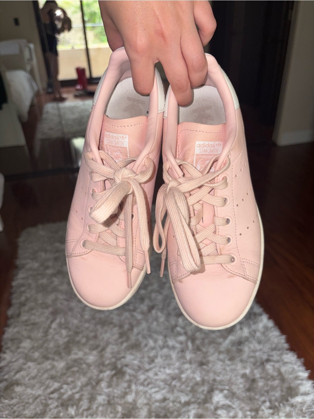 adidas Stan Smiths Baby Pink Leather Women’s Sneakers